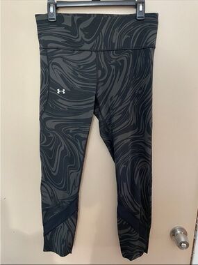 Under Armour Black and Green Swirl Leggings